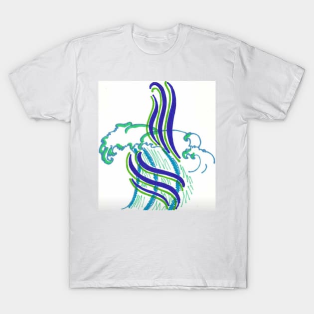 Wave T-Shirt by SideshowWright